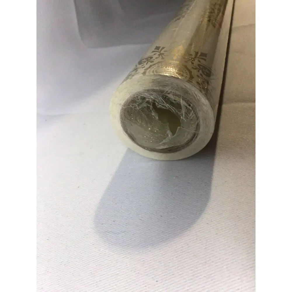 Hallmark Reversible White and Gold Wrapping Paper 2 Jumbo Rolls